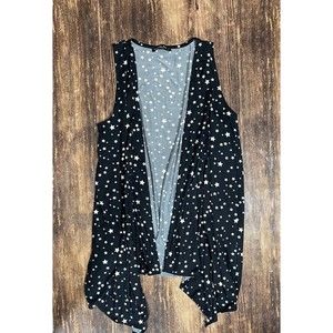 Acting Pro black white stars sleeveless vest size MEDIUM